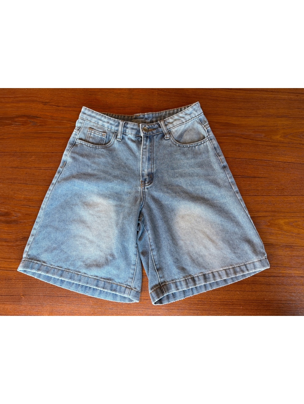 Streetwear Grunge Baggy Wide Leg Denim Shorts Y2K